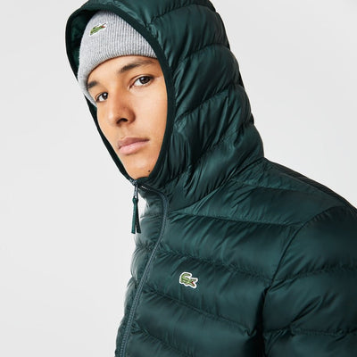 Lacoste - Doudoune Vert matelassé avec capuche - Lothaire