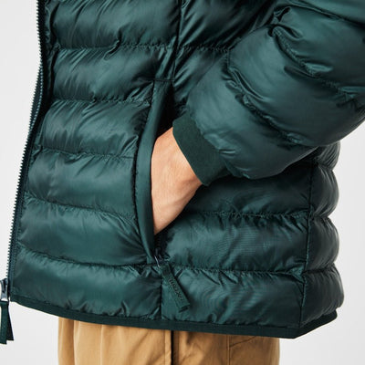 Lacoste - Doudoune Vert matelassé avec capuche - Lothaire