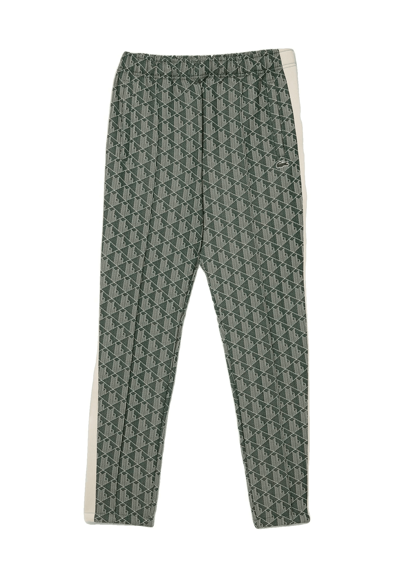 Lacoste Pantalon de survêtement vert imprimé monogramme - Lothaire