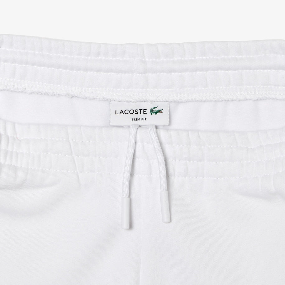 Lacoste Pantalon jogging blanc en molleton - Lothaire