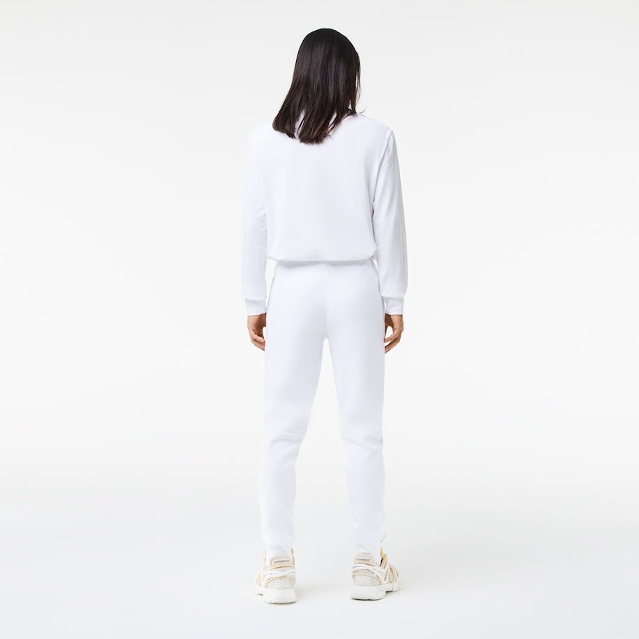 Lacoste Pantalon jogging blanc en molleton - Lothaire