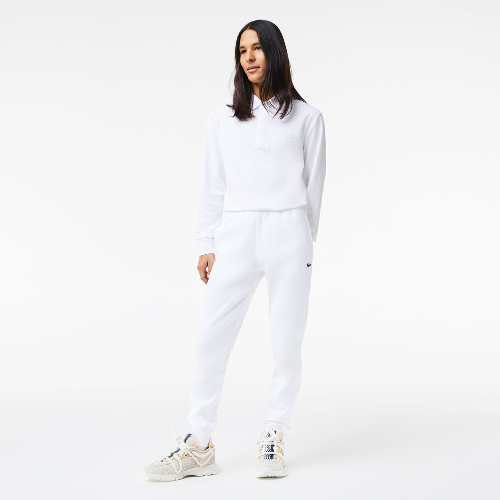 Lacoste Pantalon jogging blanc en molleton - Lothaire