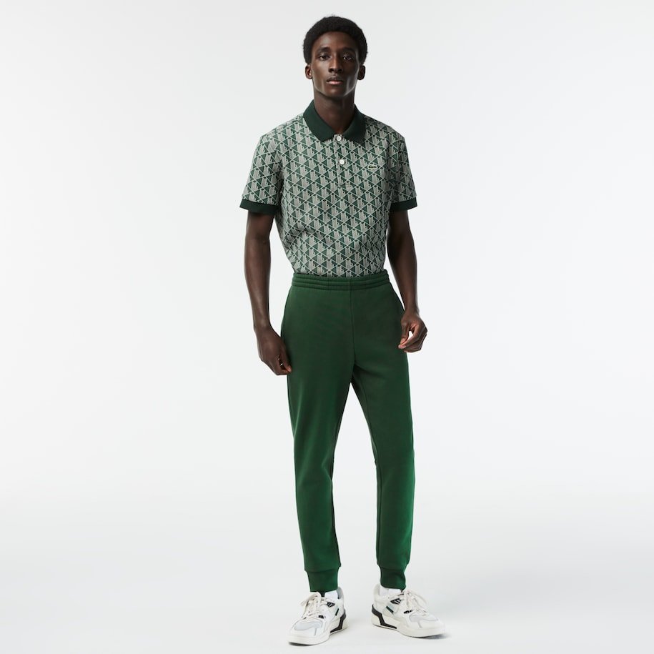 Lacoste Pantalon jogging vert en molleton - Lothaire