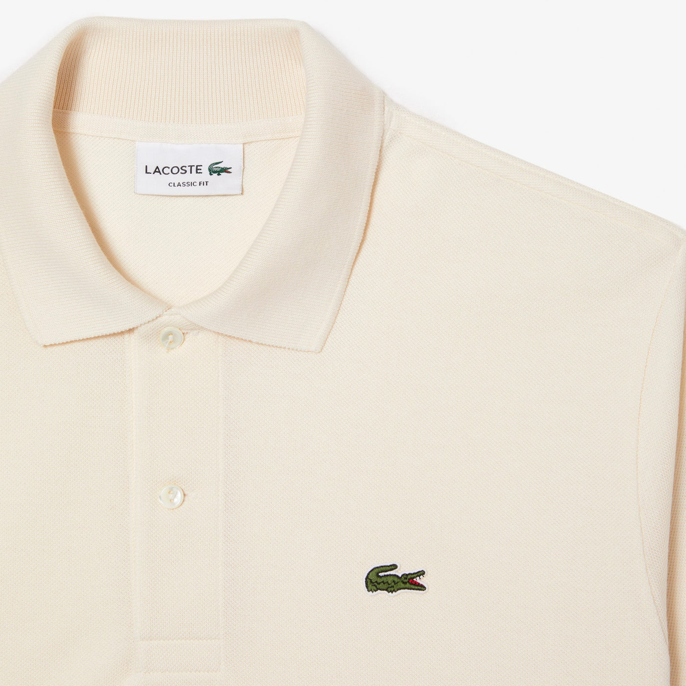 Lacoste Polo Original Blanc Crème L.12.12 coton petit piqué - Lothaire