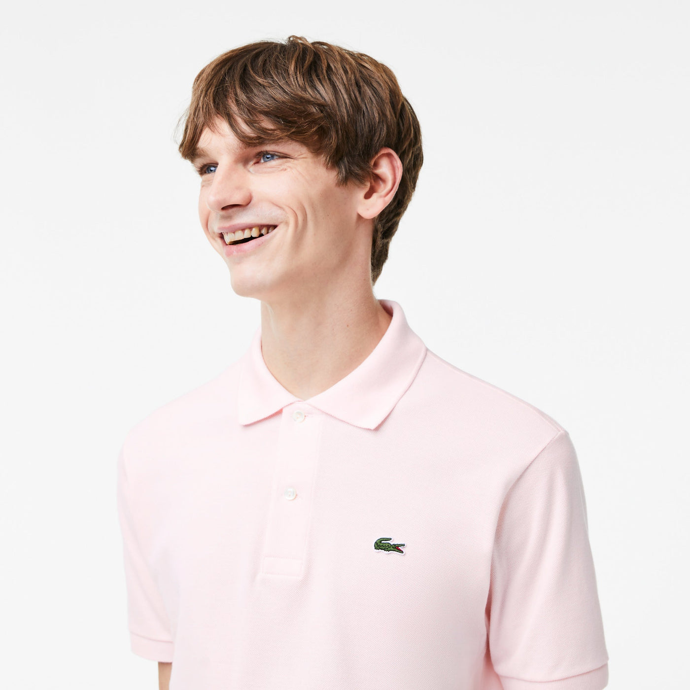 Lacoste Polo Original Rose pale L.12.12 coton petit piqué - Lothaire