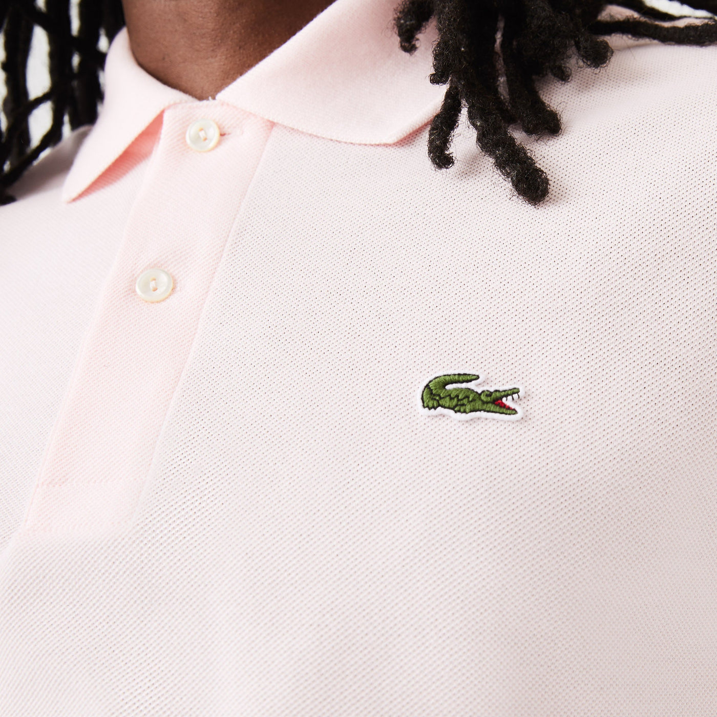 Lacoste Polo Original Rose pale L.12.12 coton petit piqué - Lothaire