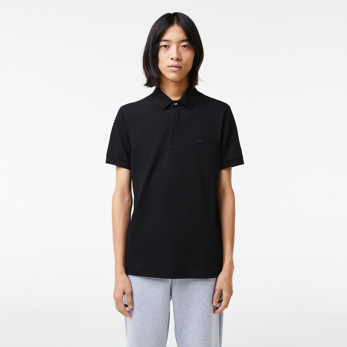 Lacoste Polo Smart Paris noir coton stretch - Lothaire