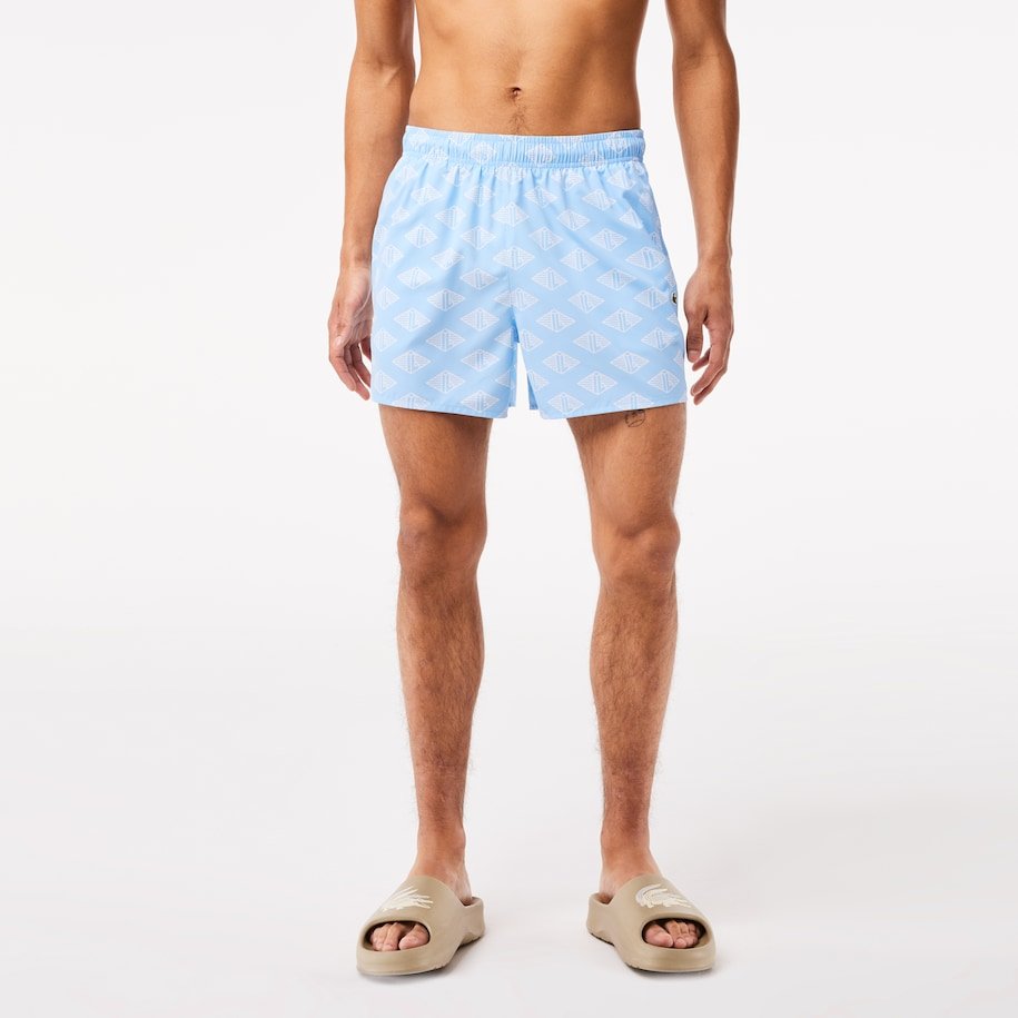 Lacoste Short de bain bleu bicolore - Lothaire