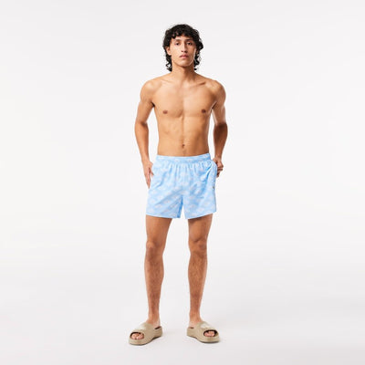 Lacoste Short de bain bleu bicolore - Lothaire