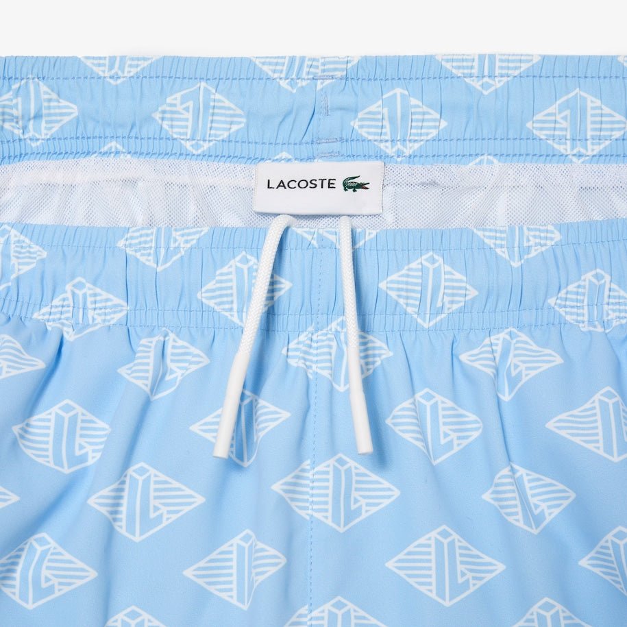 Lacoste Short de bain bleu bicolore - Lothaire