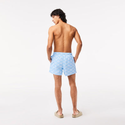 Lacoste Short de bain bleu bicolore - Lothaire