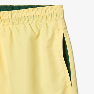 Lacoste Short de bain jaune léger à séchage rapide - Lothaire