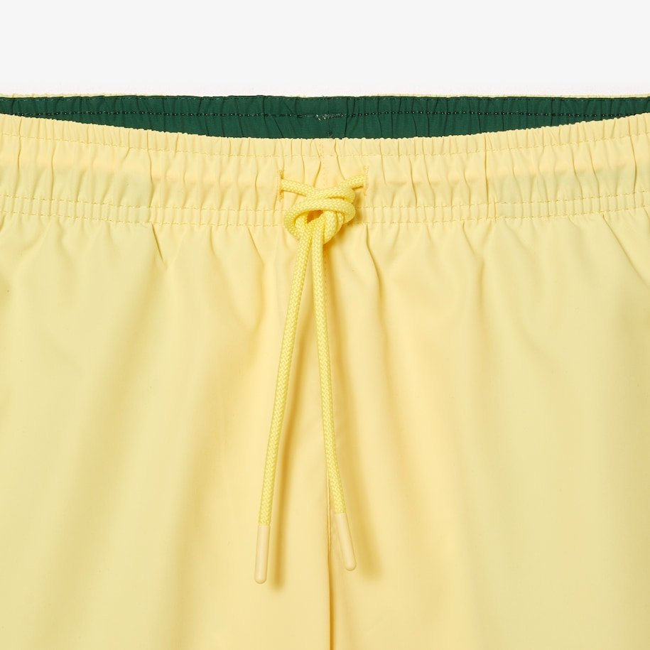 Lacoste Short de bain jaune léger à séchage rapide - Lothaire