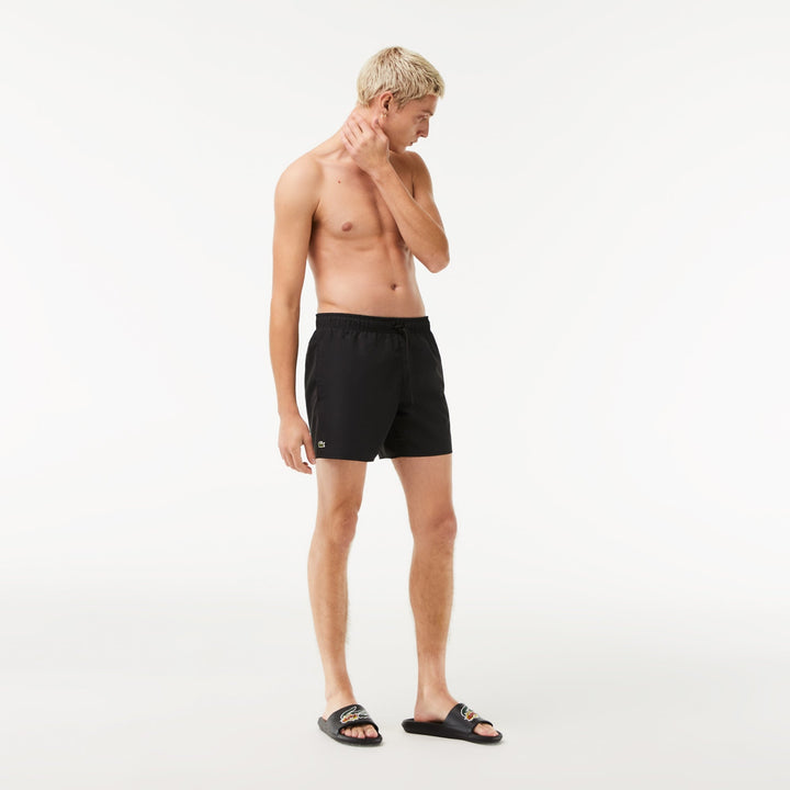 Lacoste Short de bain noir léger à séchage rapide - Lothaire