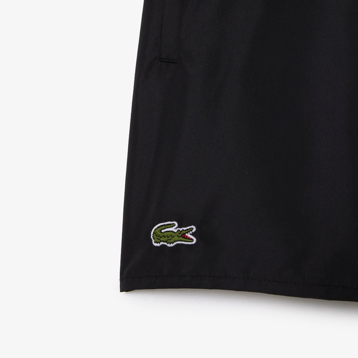 Lacoste Short de bain noir léger à séchage rapide - Lothaire
