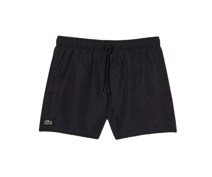 Lacoste Short de bain noir léger à séchage rapide - Lothaire