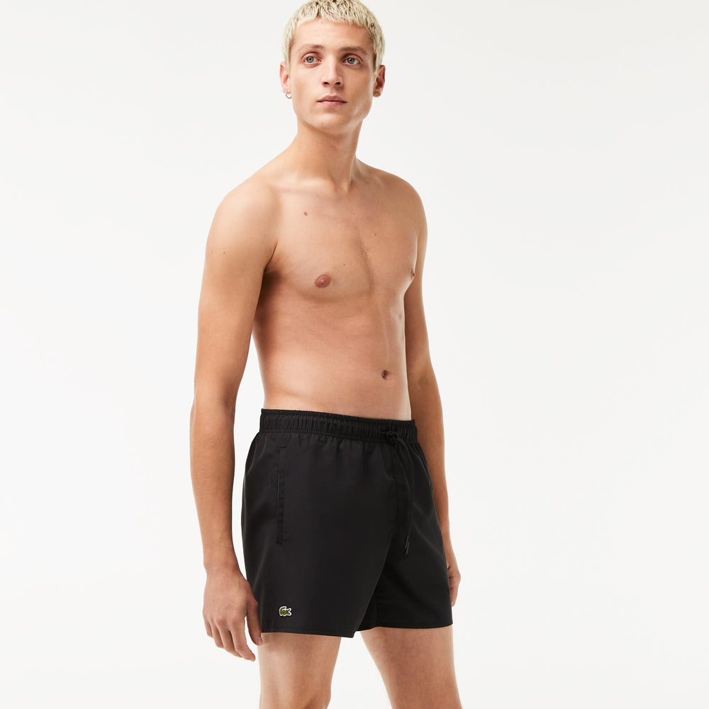 Lacoste Short de bain noir léger à séchage rapide - Lothaire