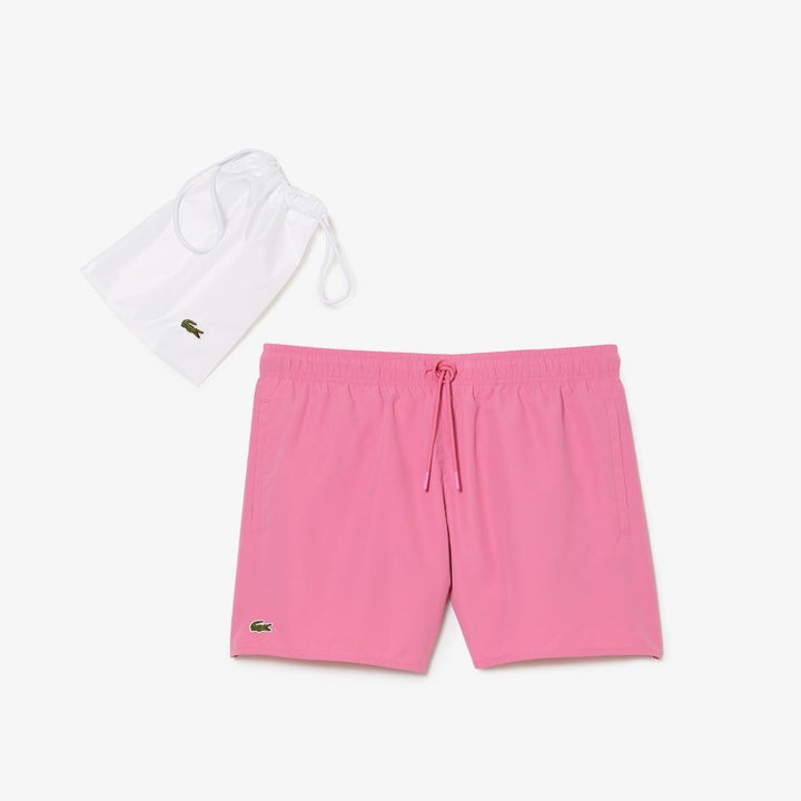 Lacoste Short de bain rose léger à séchage rapide - Lothaire