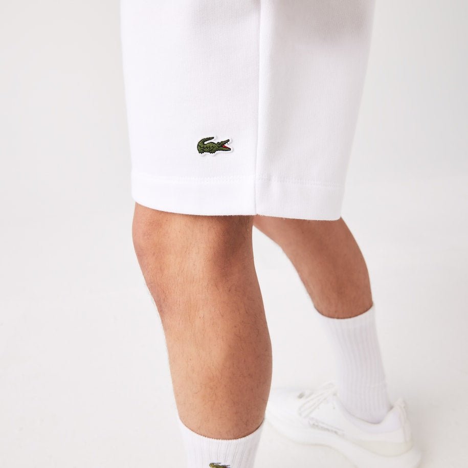 Lacoste Short léger blanc en molleton - Lothaire
