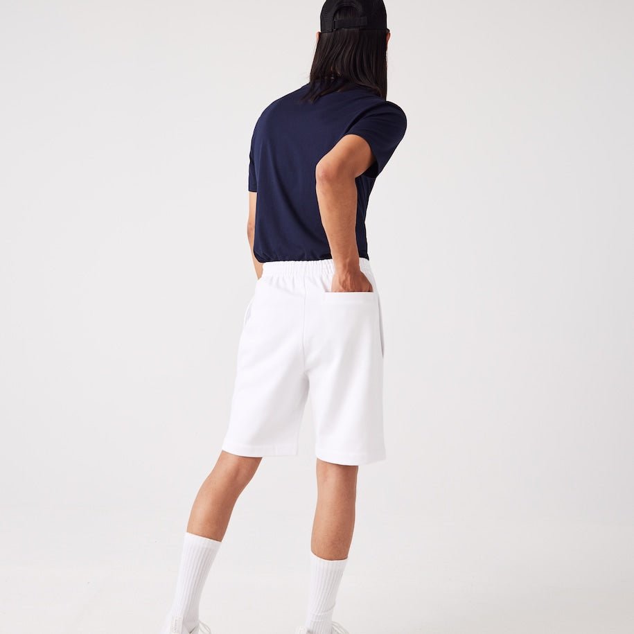 Lacoste Short léger blanc en molleton - Lothaire