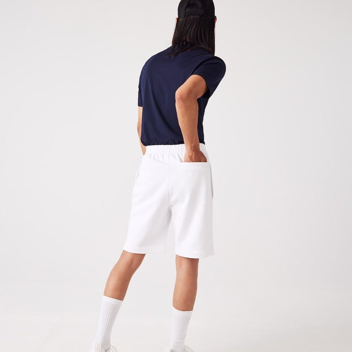 Lacoste Short léger blanc en molleton - Lothaire