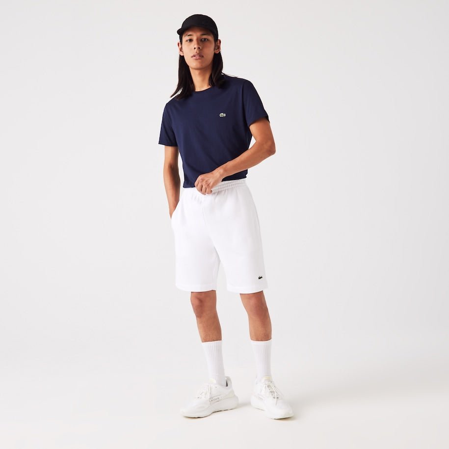 Lacoste Short léger blanc en molleton - Lothaire