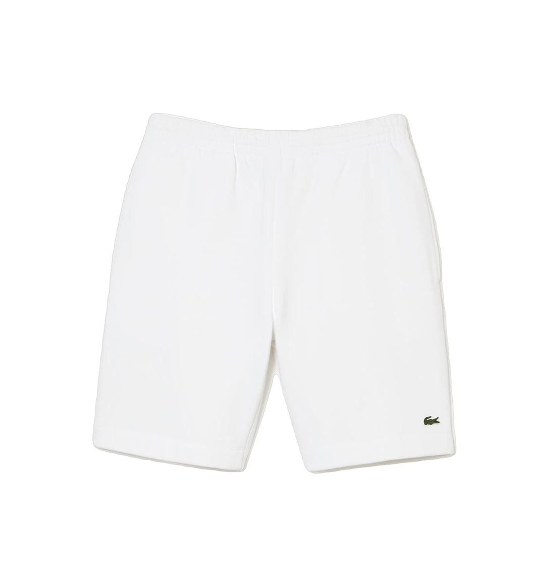 Lacoste Short léger blanc en molleton - Lothaire