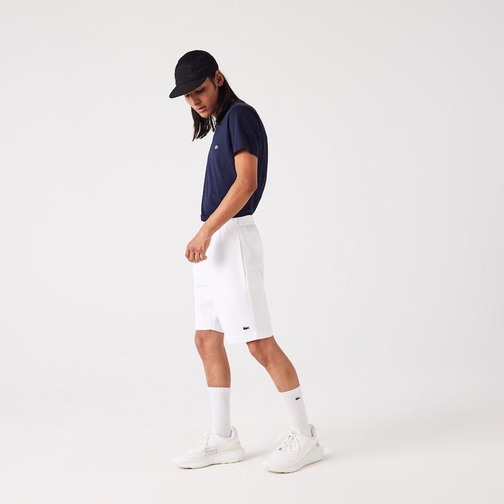 Lacoste Short léger blanc en molleton - Lothaire