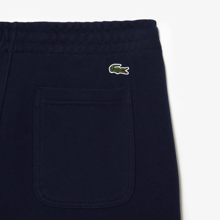 Lacoste Short léger bleu en molleton de coton biologique - Lothaire