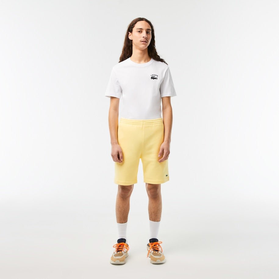 Lacoste Short léger jaune en molleton - Lothaire