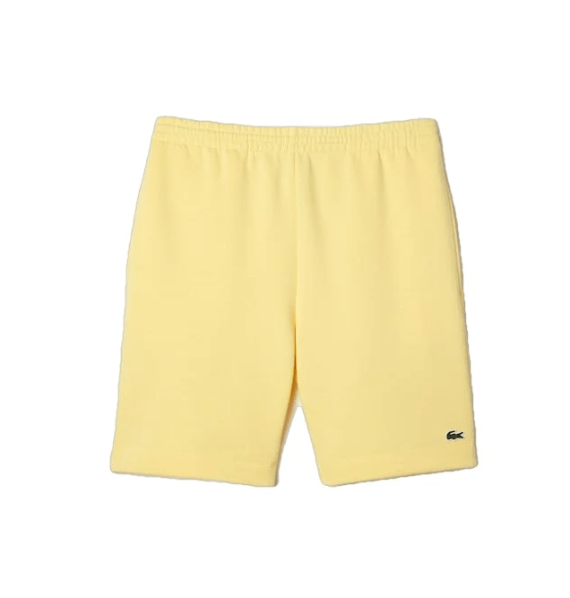 Lacoste Short léger jaune en molleton - Lothaire