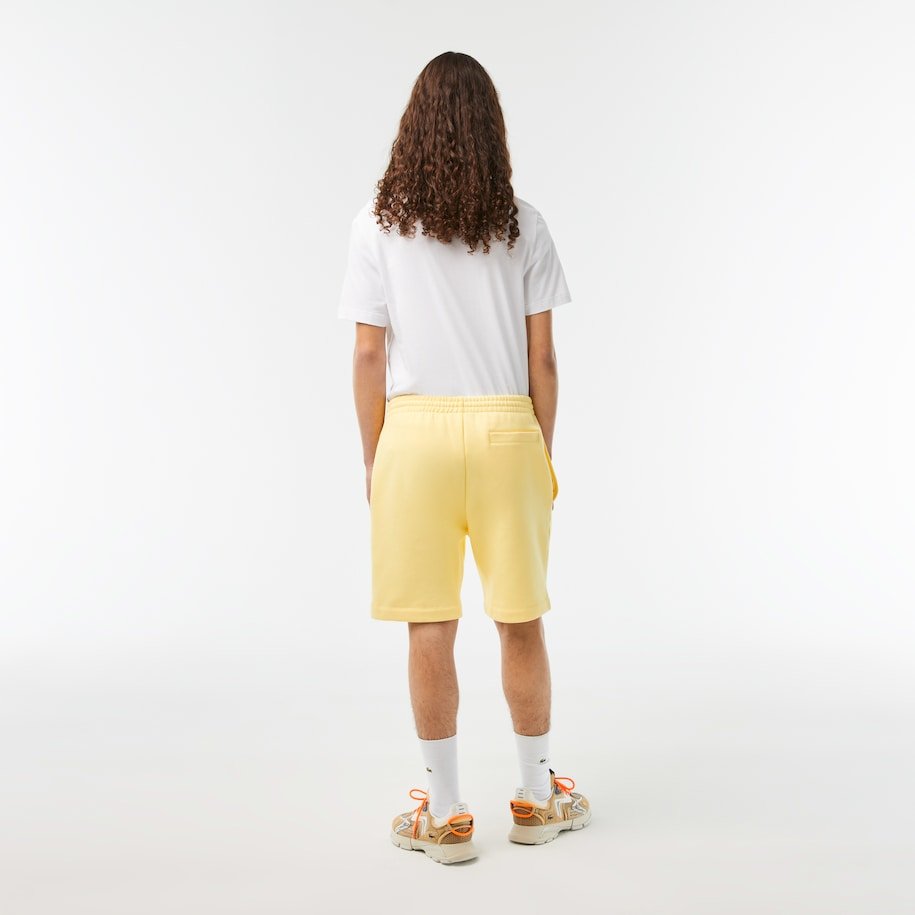 Lacoste Short léger jaune en molleton - Lothaire