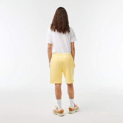Lacoste Short léger jaune en molleton - Lothaire