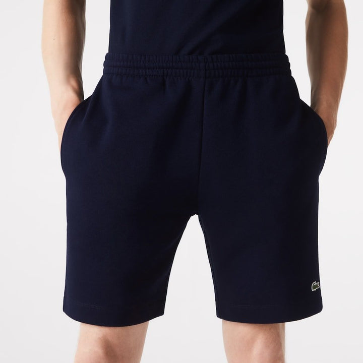 Lacoste Short léger marine en molleton - Lothaire