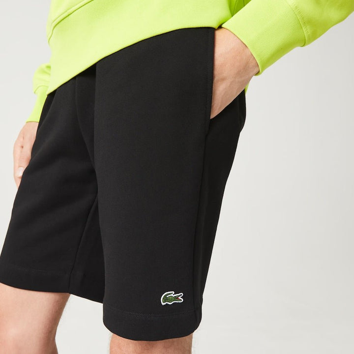 Lacoste Short léger noir en molleton - Lothaire