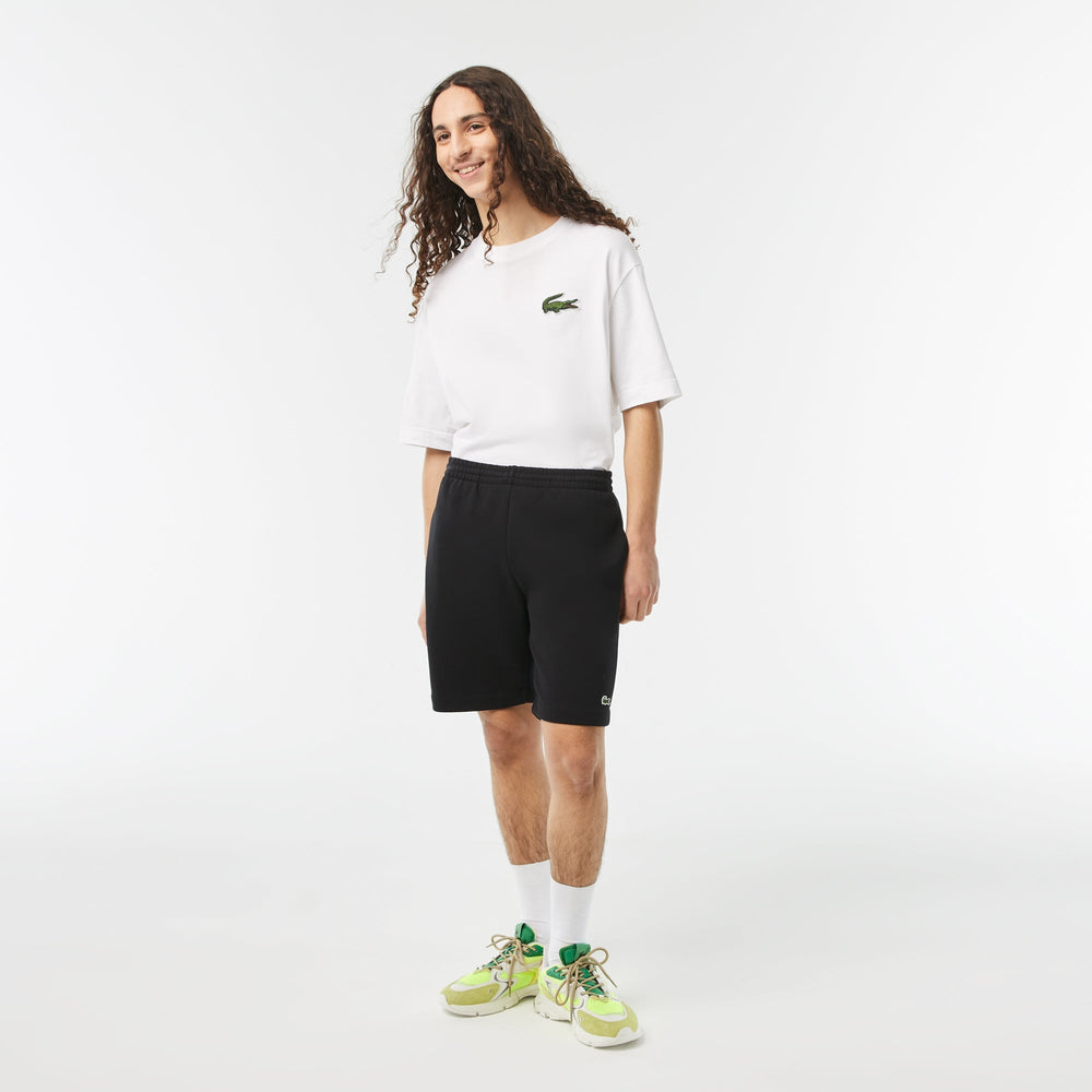 Lacoste Short léger noir en molleton - Lothaire