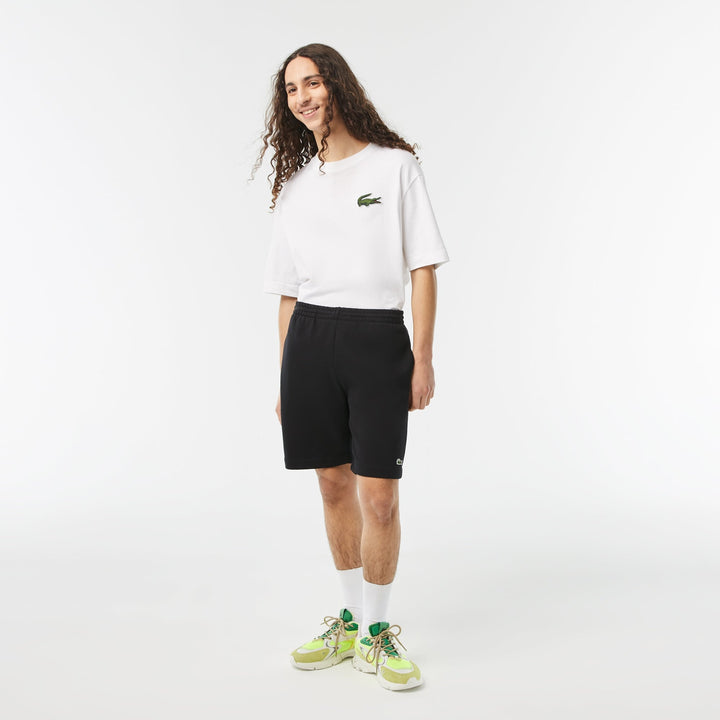 Lacoste Short léger noir en molleton - Lothaire
