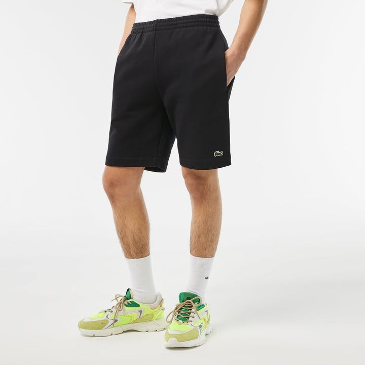 Lacoste Short léger noir en molleton - Lothaire