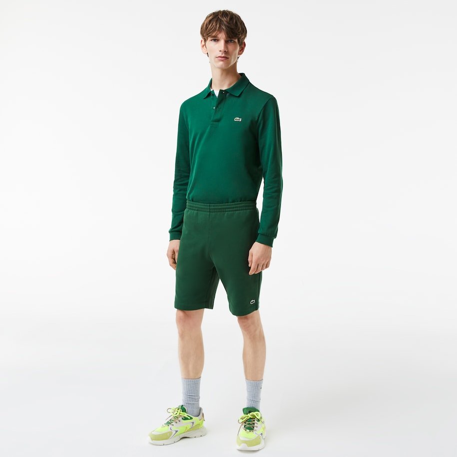 Lacoste Short léger vert en molleton - Lothaire