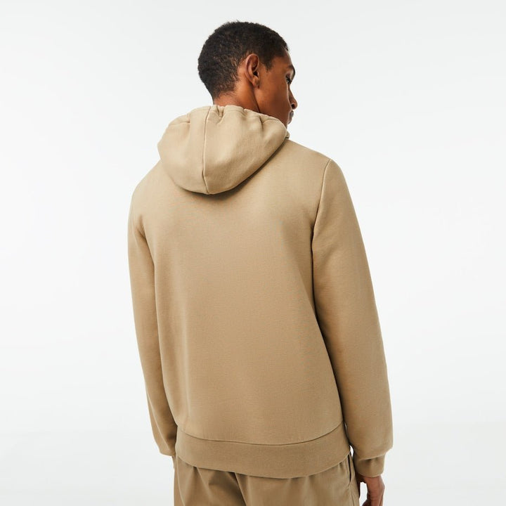 Lacoste Sweatshirt à capuche zippé Beige en molleton - Lothaire