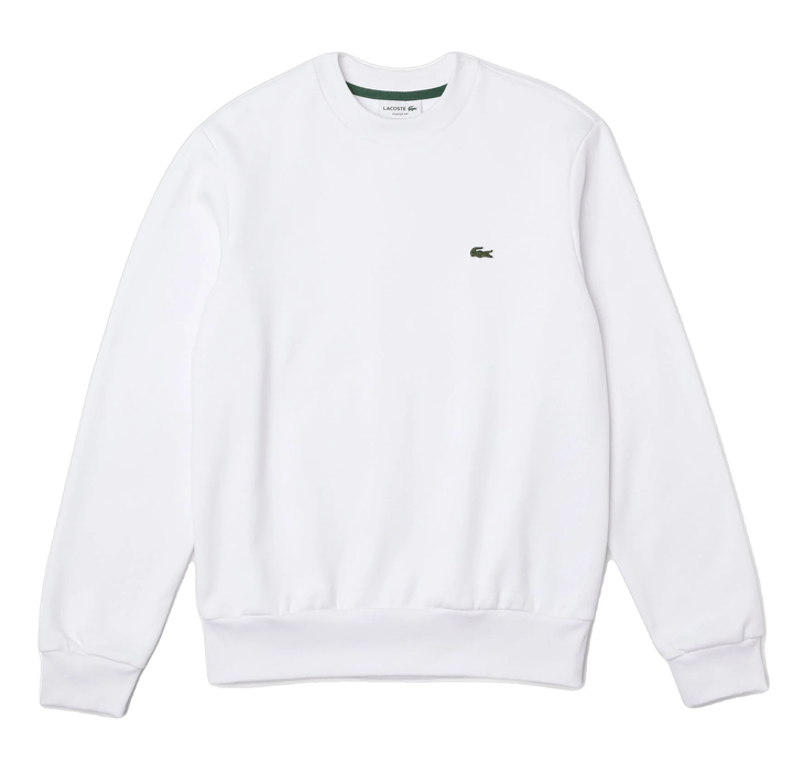 Lacoste Sweatshirt blanc en molleton - Lothaire