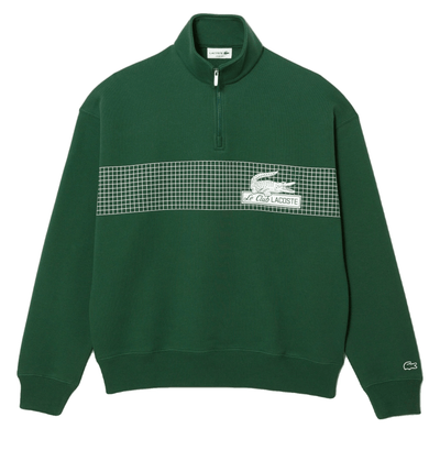 Lacoste Sweatshirt col zippé vert coupe loose - Lothaire