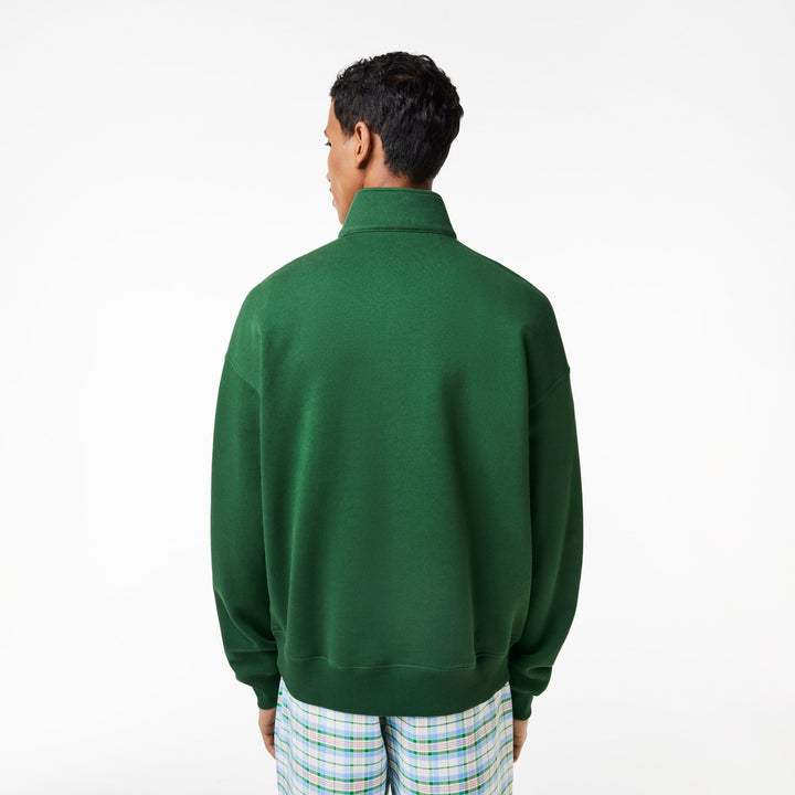 Lacoste Sweatshirt col zippé vert coupe loose - Lothaire