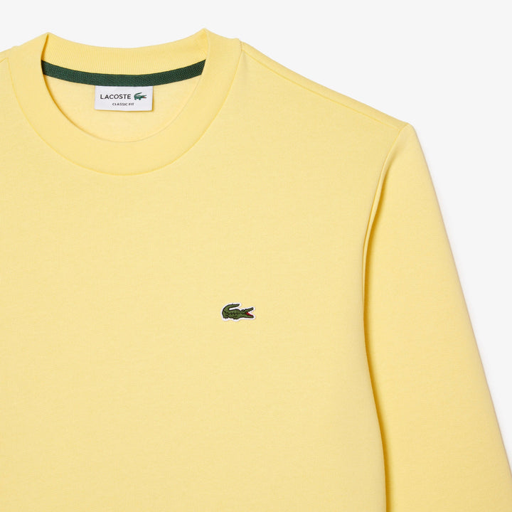 Lacoste Sweatshirt jaune en molleton - Lothaire