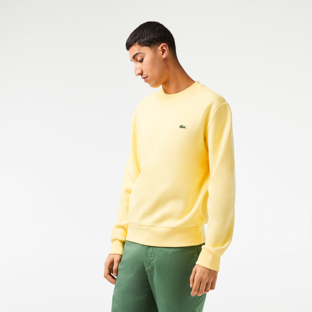 Lacoste Sweatshirt jaune en molleton - Lothaire