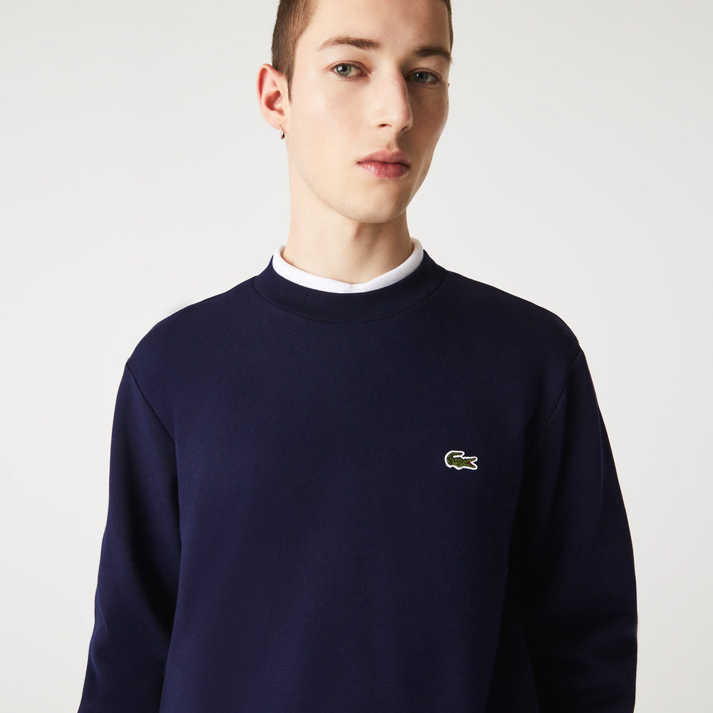 Lacoste Sweatshirt marine en molleton - Lothaire