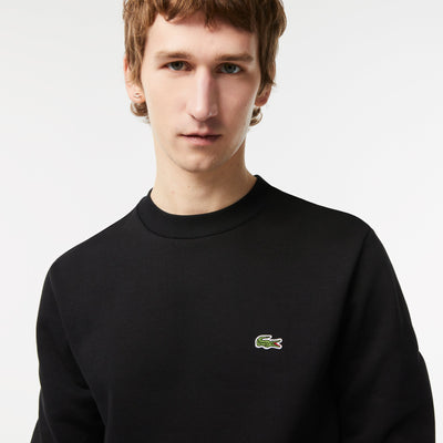 Lacoste Sweatshirt noir en molleton - Lothaire