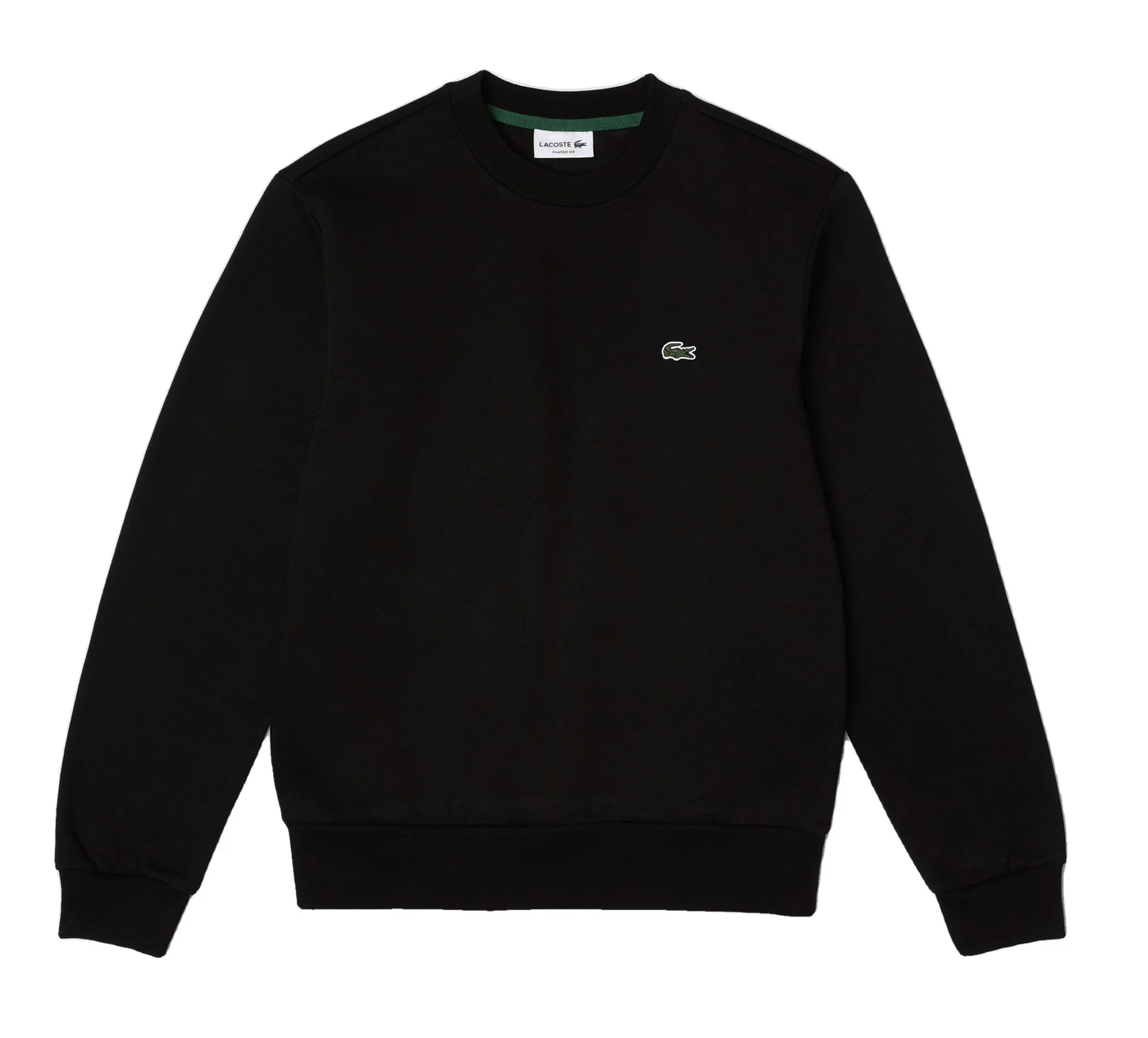 Lacoste Sweatshirt noir en molleton - Lothaire