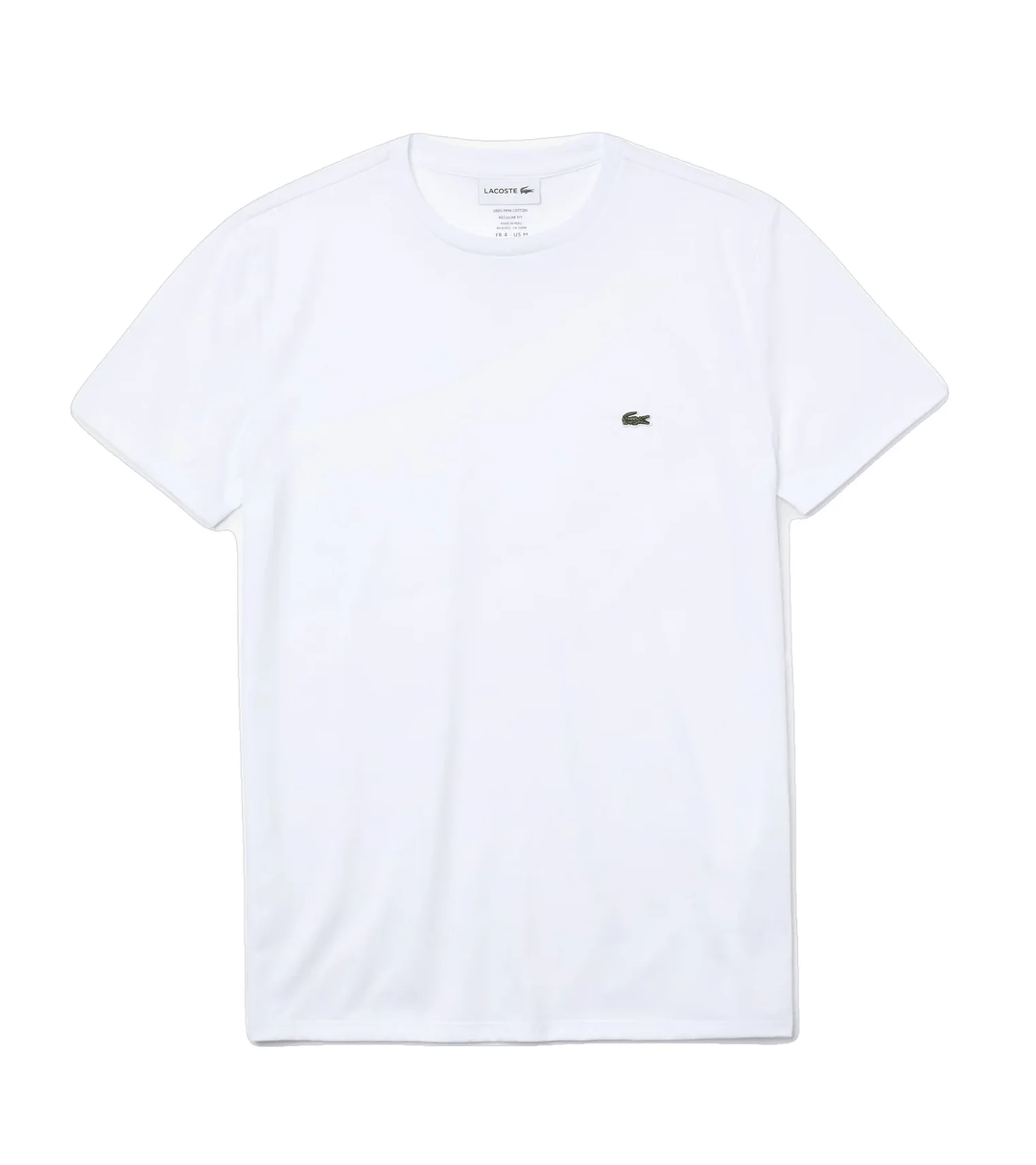 Lacoste T-shirt Blanc pima uni - Lothaire