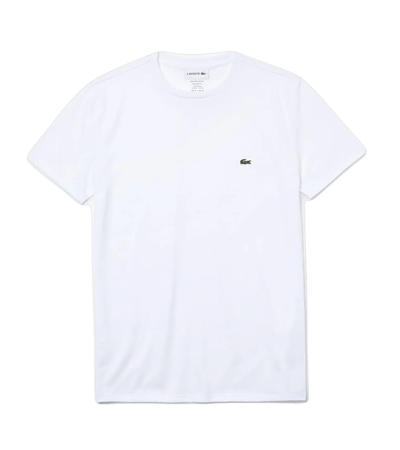 Lacoste T-shirt Blanc pima uni - Lothaire